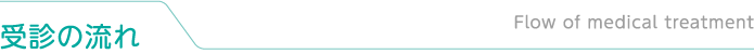 受診の流れ